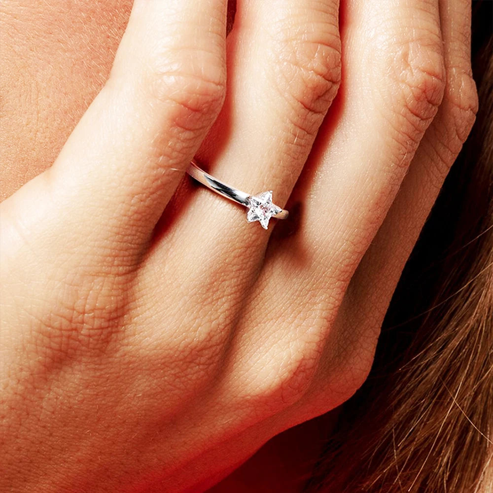 Anneaux Magical Star, Europe Fine Jewerly Pour Femmes, 2023 Summer Trendy Cadeau En 925 Argent Sterling