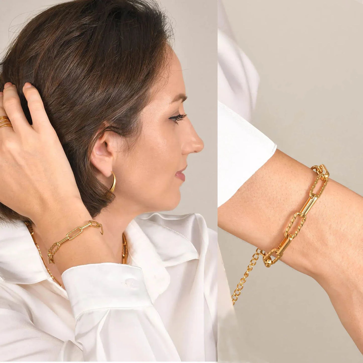Bracelet Chaîne de Pince à Papier