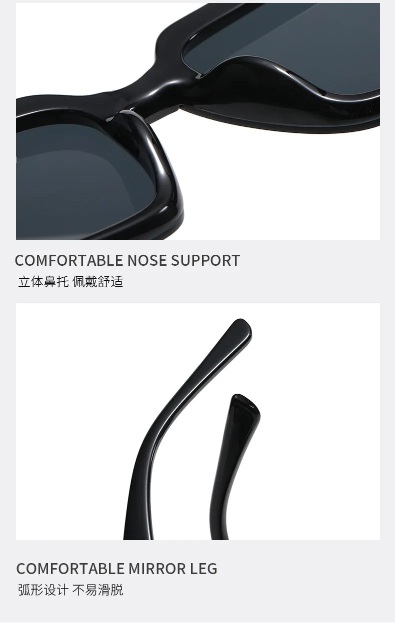 Lunettes de Soleil Carrées Rétro