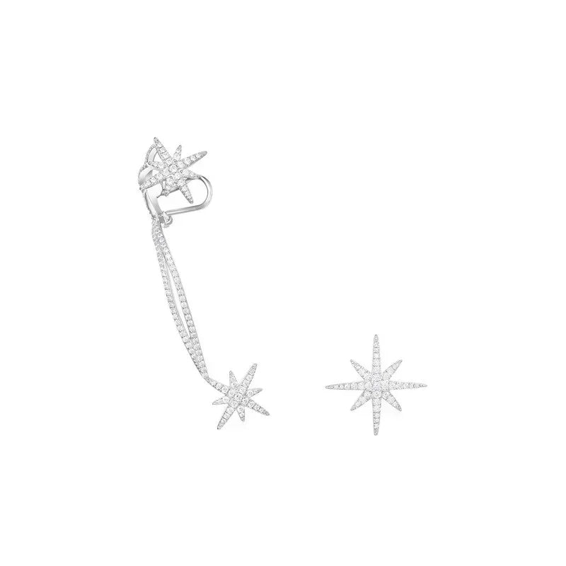 RP 925 Sterling Silver Classic Meteor Necklace Bracelet Earrings Ring Fashion Exquisite Jewelry Gifts For Friends