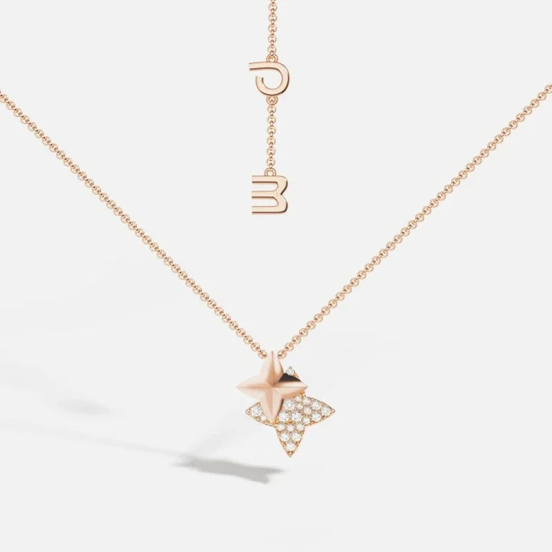 Collier Étoile Argent et Or rose