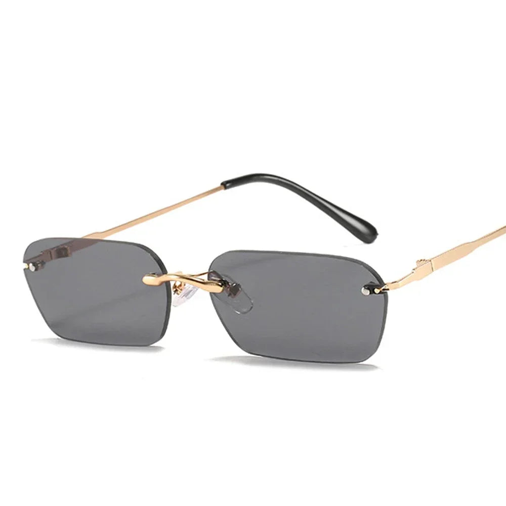 Lunettes de Soleil Rectangle sans Bordures