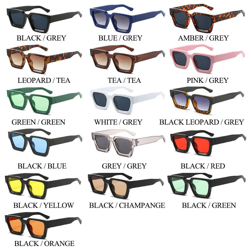 Lunettes de Soleil Carrées Rétro