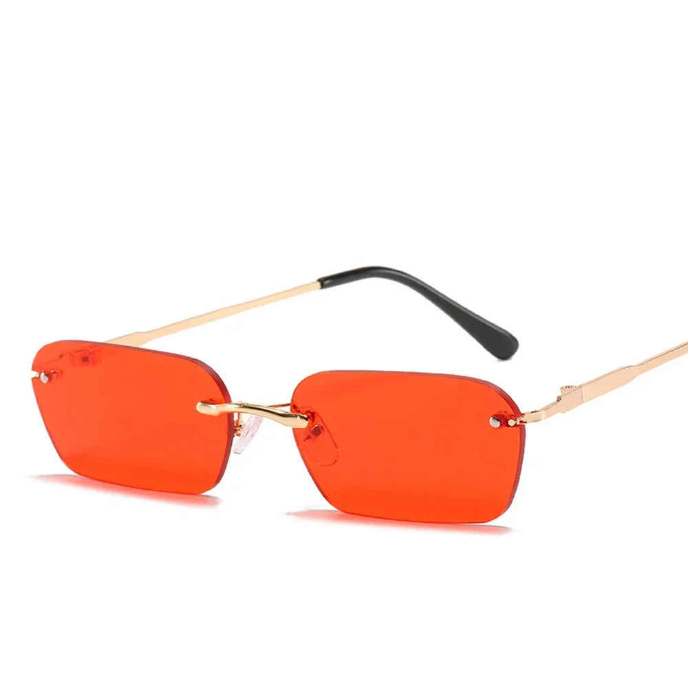 Lunettes de Soleil Rectangle sans Bordures