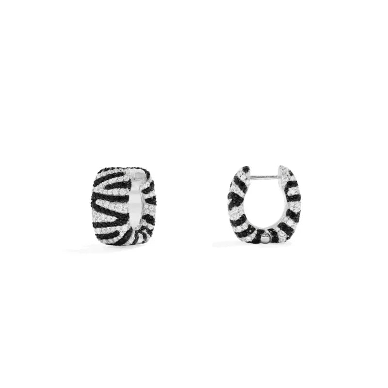 925 Silver January 2024 New Leopard Print Colorful Diamond Earrings Necklace Bracelet Ring For Women Luxury Designer Jewelry