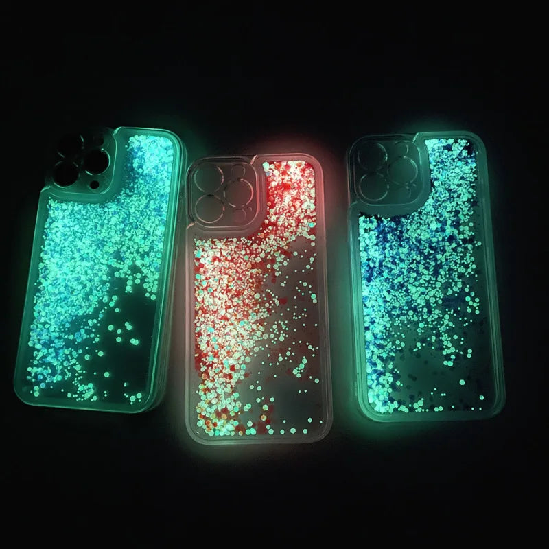 Coque Lumineuse à Paillettes Liquides pour iPhone - Protection Élégante et Fonctionnelle
