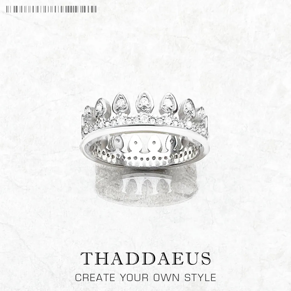 Bague Couronne Royale - Argent Sterling 925