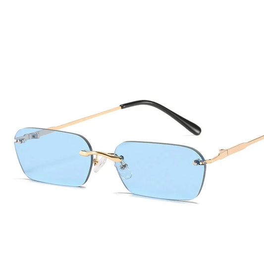Lunettes de Soleil Rectangle sans Bordures