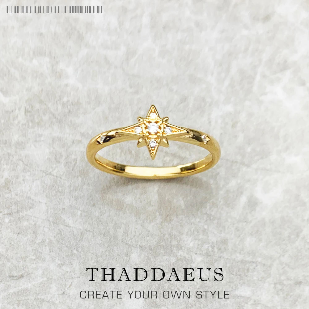 Fascinates Star Ring - Glamour Européen en Argent Sterling 925