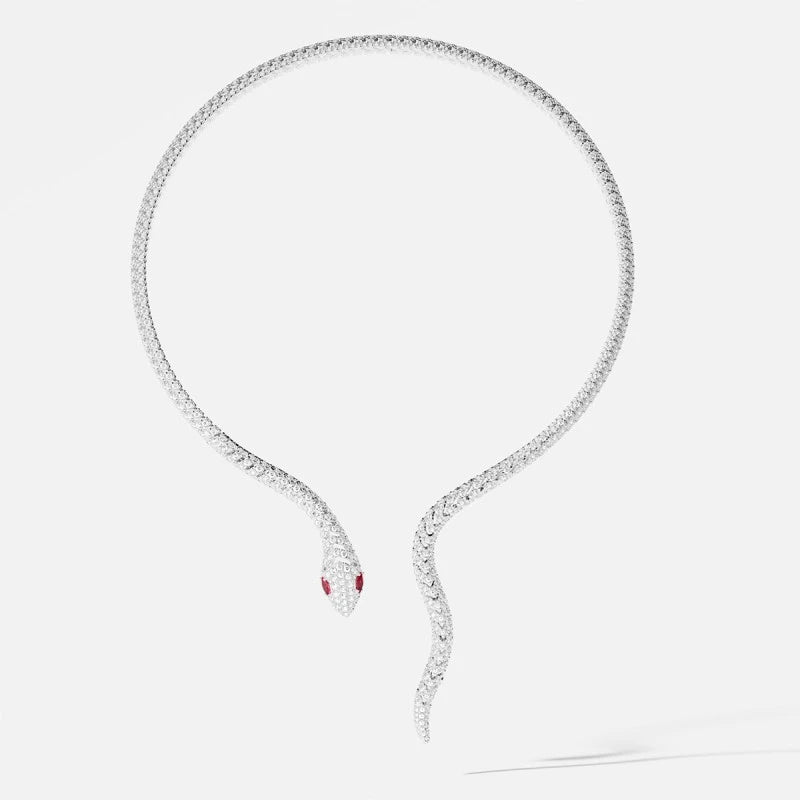 Collier en Argent 925 Série Snake - Luxe et Élégance