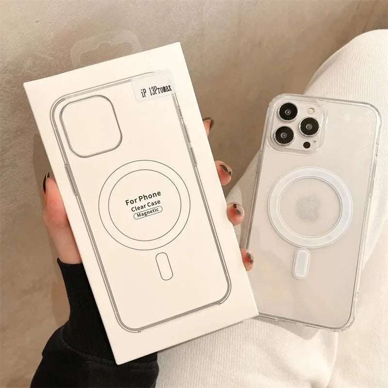 Coque Transparente Magnétique Magsafe LLTCT pour iPhone