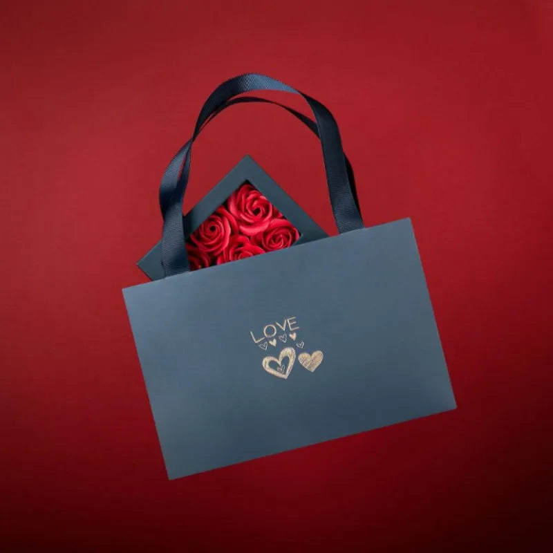 Boite de roses pour bijoux