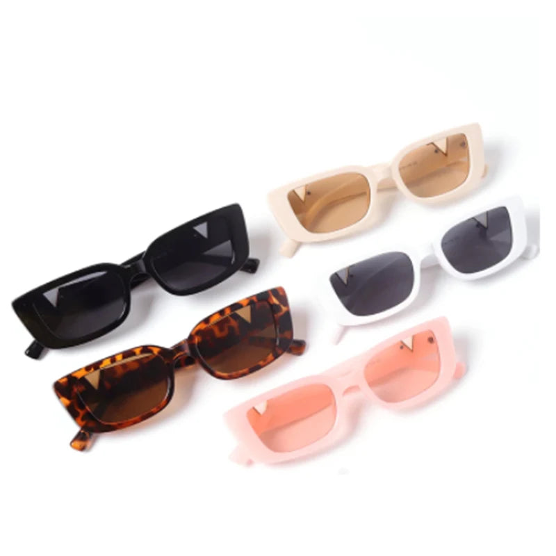 Lunettes de Soleil Rétro Cat Eye à Monture Petite