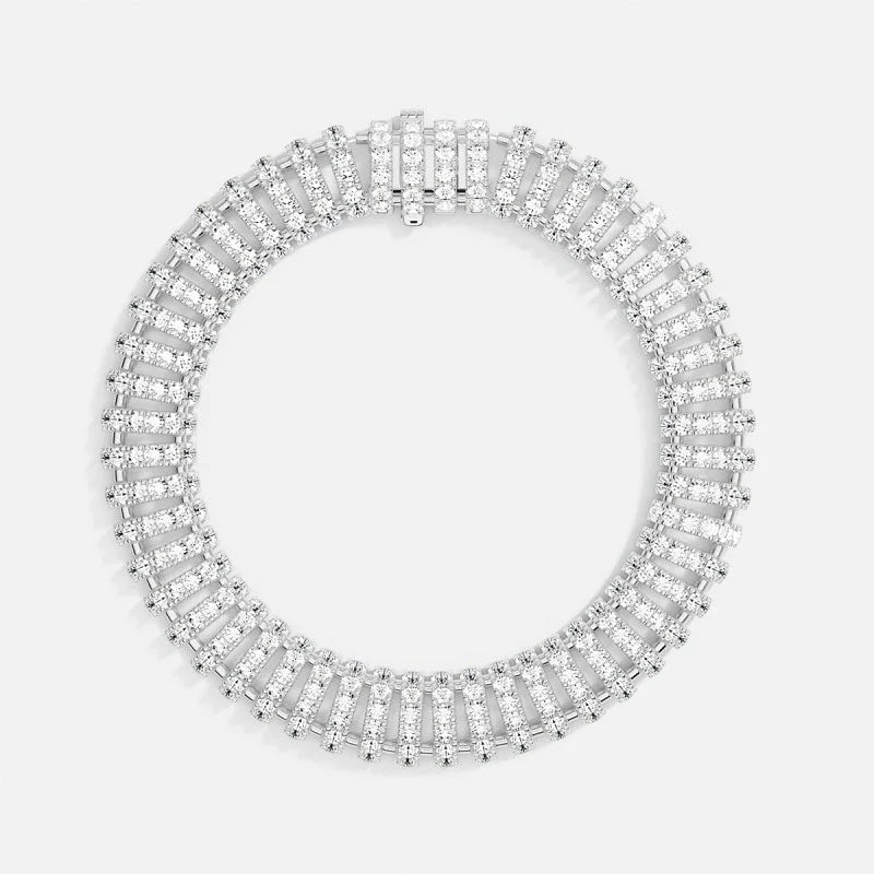 Li Ki 925 Silver High Quality 2025 New Full Diamond Earrings Necklace Bracelet Ring For Women Luxury Designer Exquisite Jewelry