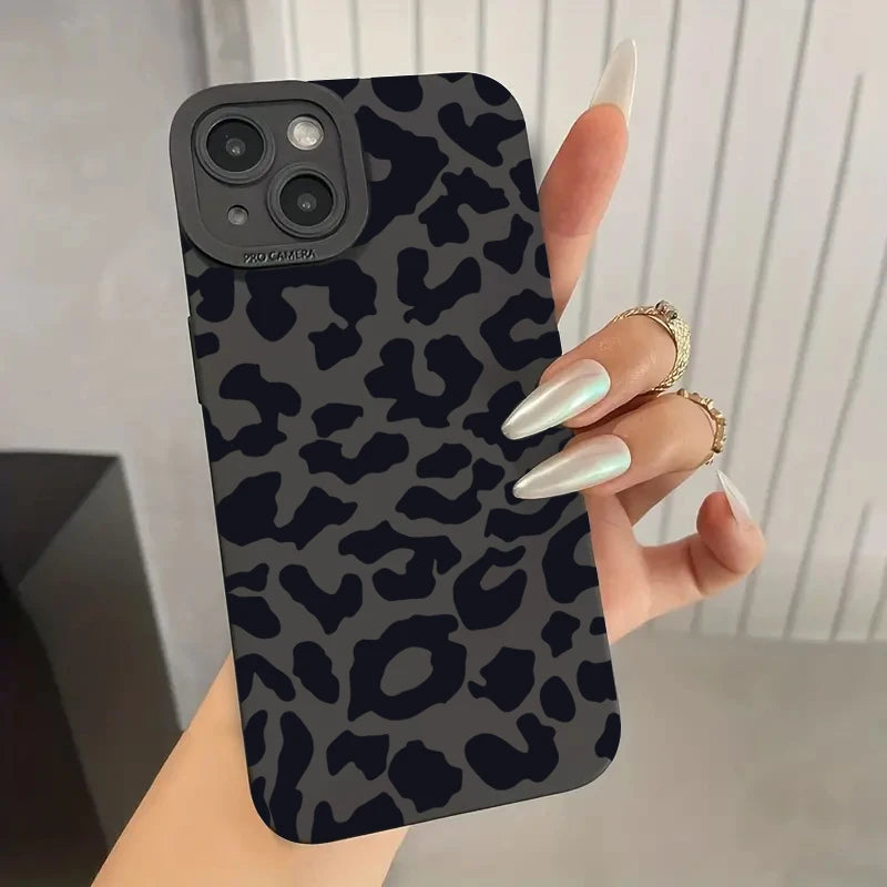 Coque de Protection pour Objectif de Caméra Motif Léopard pour iPhone