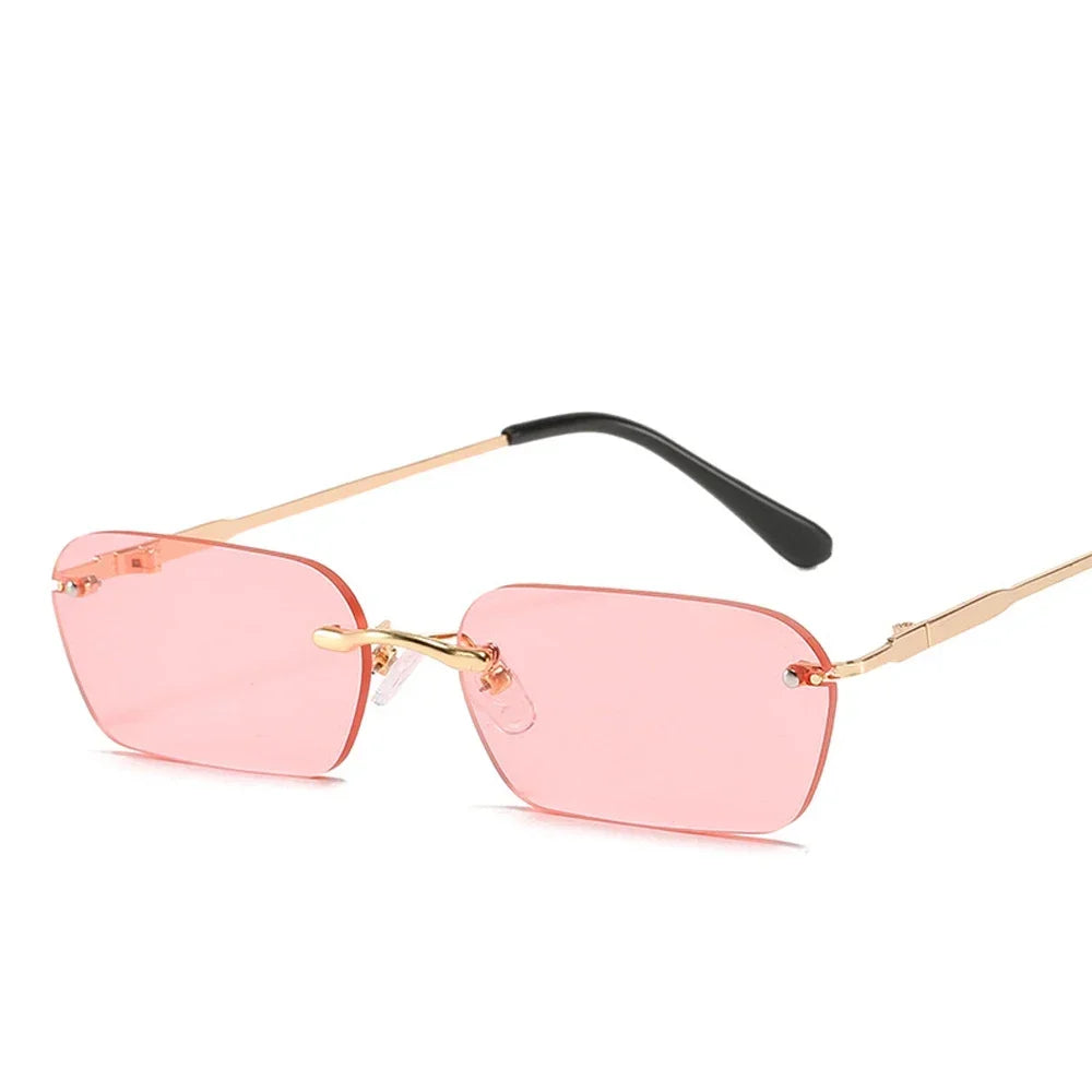 Lunettes de Soleil Rectangle sans Bordures