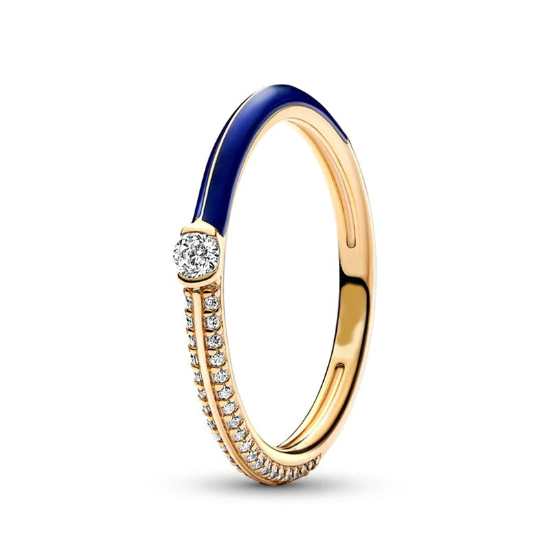 COLLEZIONE Pavé & Blue Dual Rin