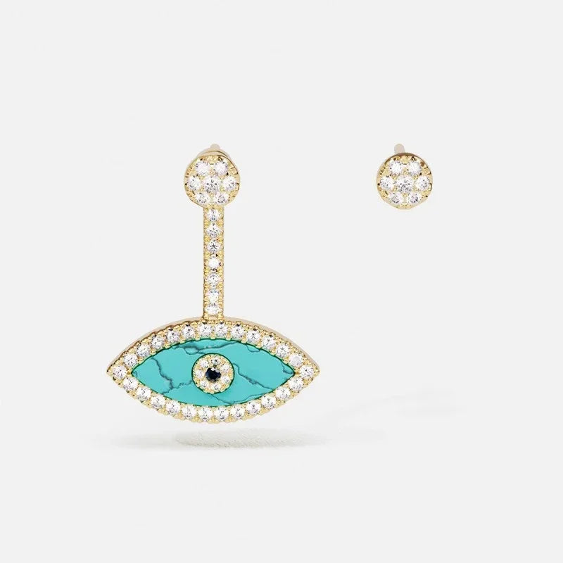 LI KI High Quality 2024 New Turquoise Series Necklace Earrings Ring Bracelet For Women Luxury Designer Jewelry
