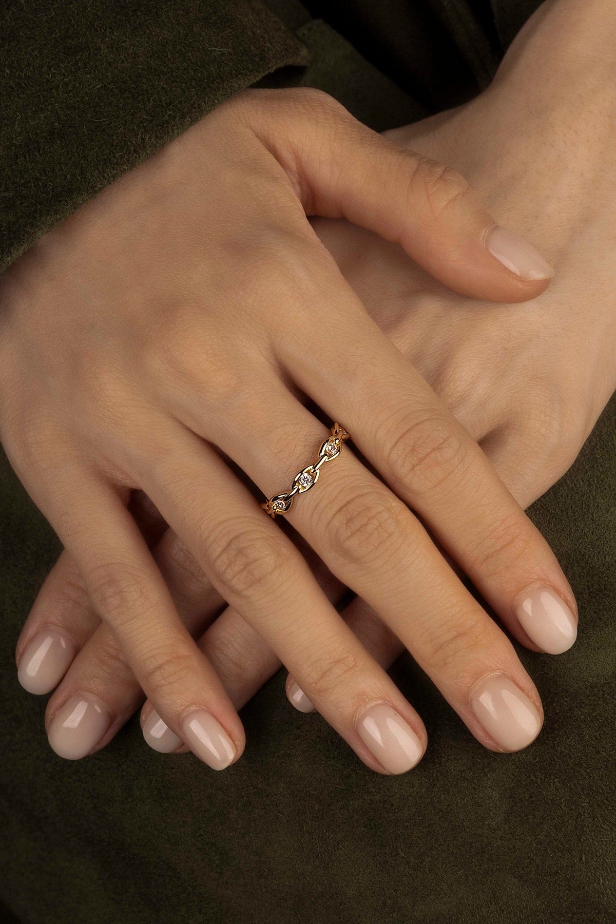 Bague Chaîne Pavé – EternalBond