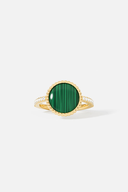 Bague Météorites Malachite – EternalBond