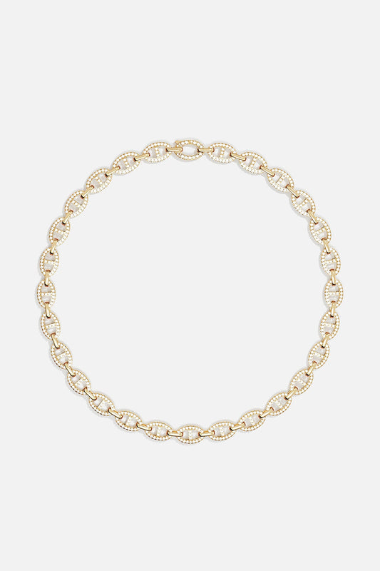 Collier Chaîne Maille Marine
