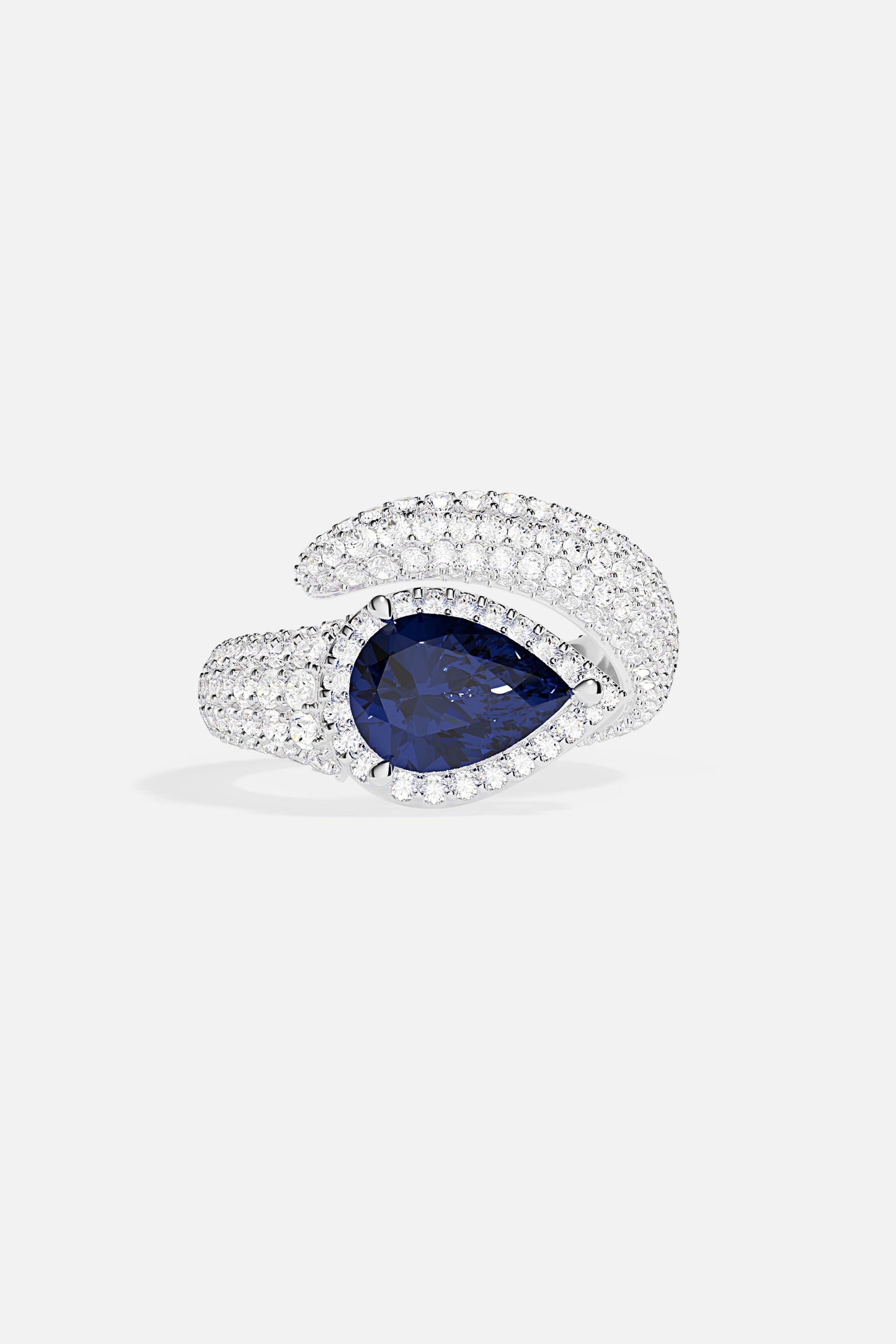 Bague coupe poire