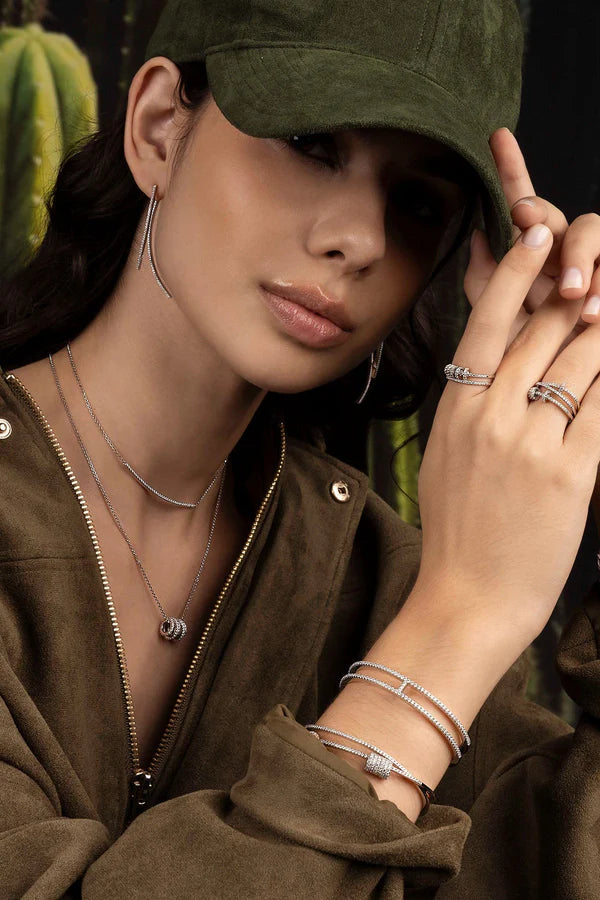 Bague Double avec Anneaux