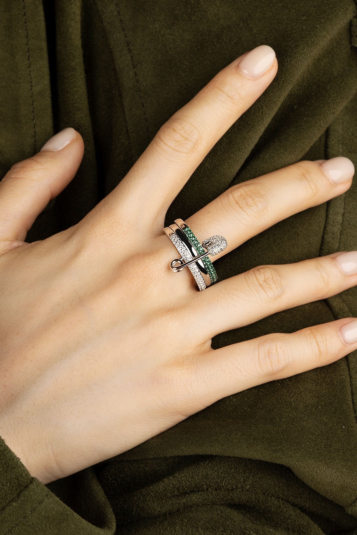 Bague Épingle Love, Smile, Bonheur – EternalBond