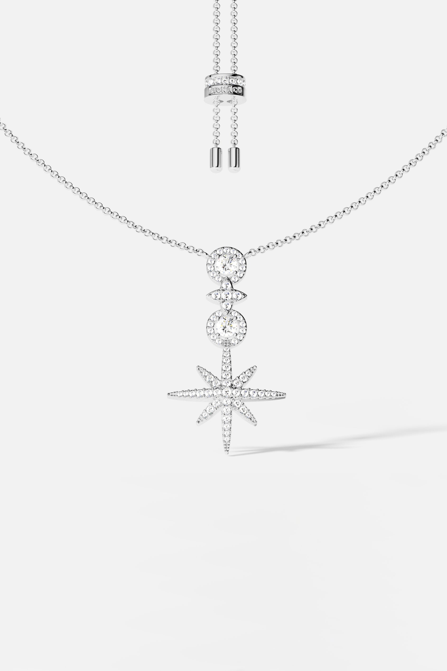 Collier Ajustable Météorites Pavé