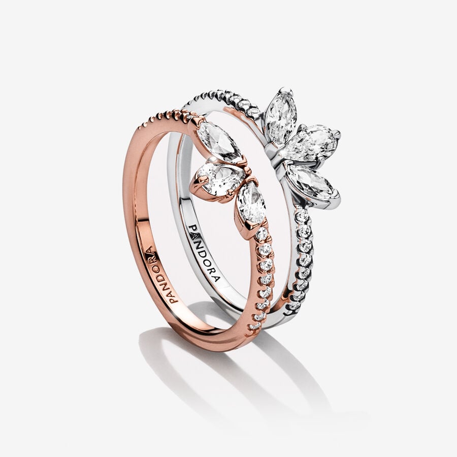 Ensemble de Bagues Herbier Scintillant