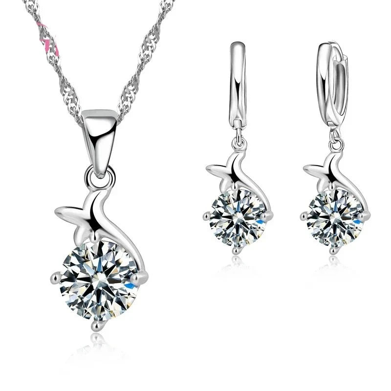 Éclat Éternel : Pendentif Cristal Argent