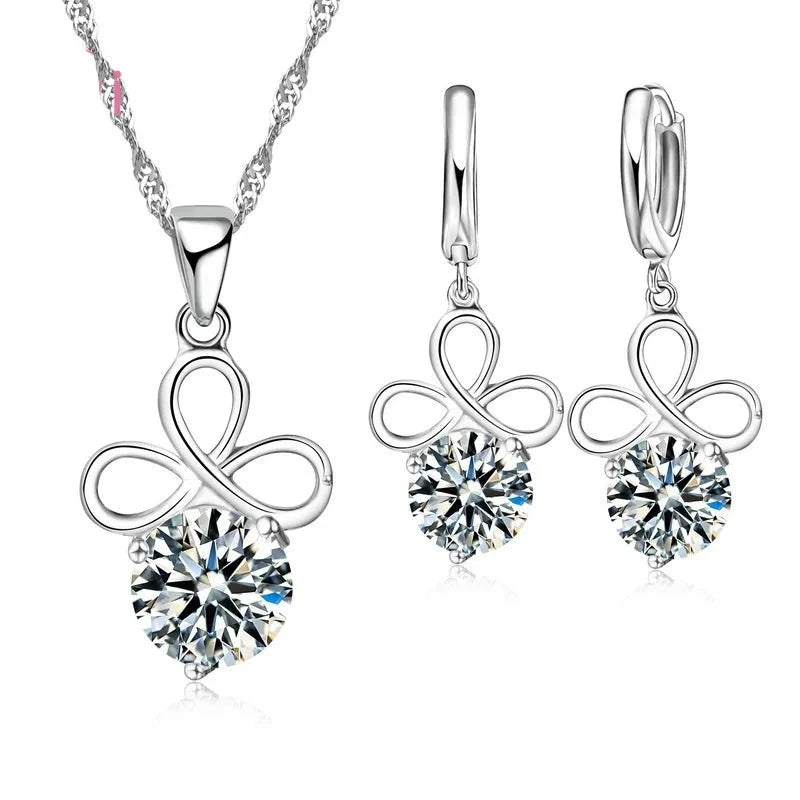 Éclat Éternel : Pendentif Cristal Argent