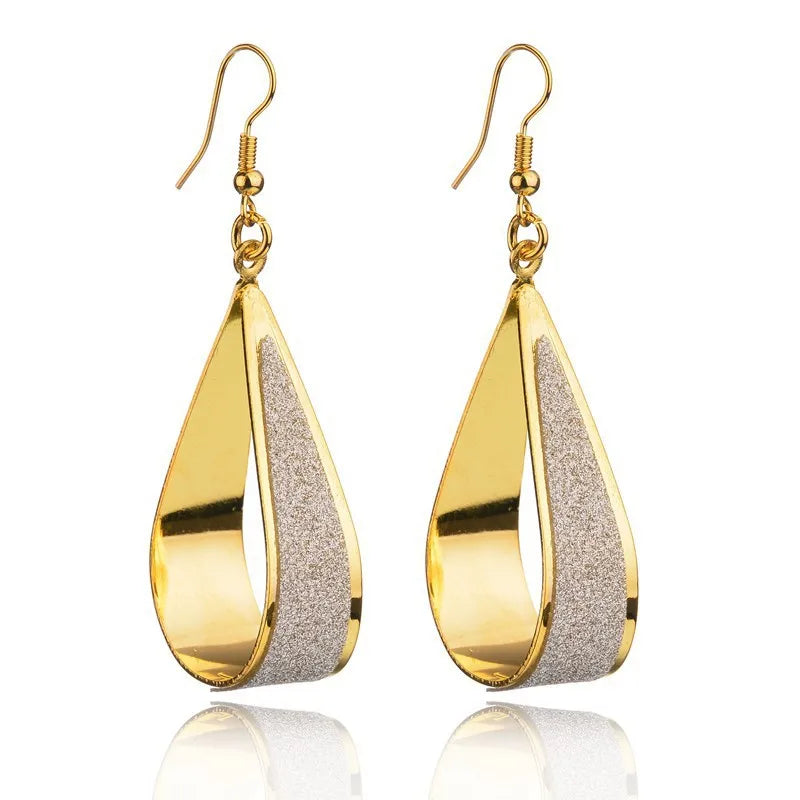 Boucles d'oreilles pendantes en acier inoxydable