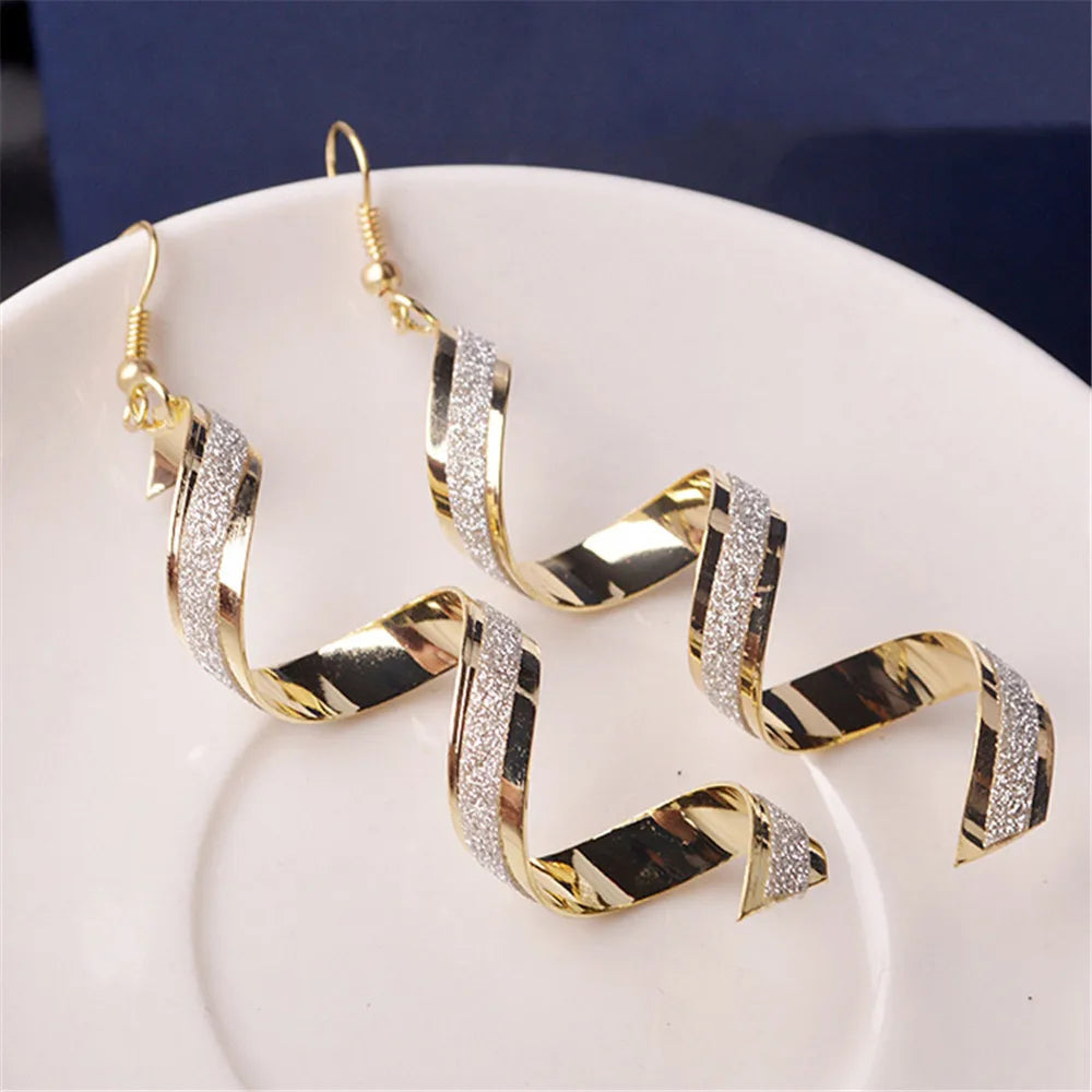 Boucles d'oreilles pendantes en acier inoxydable