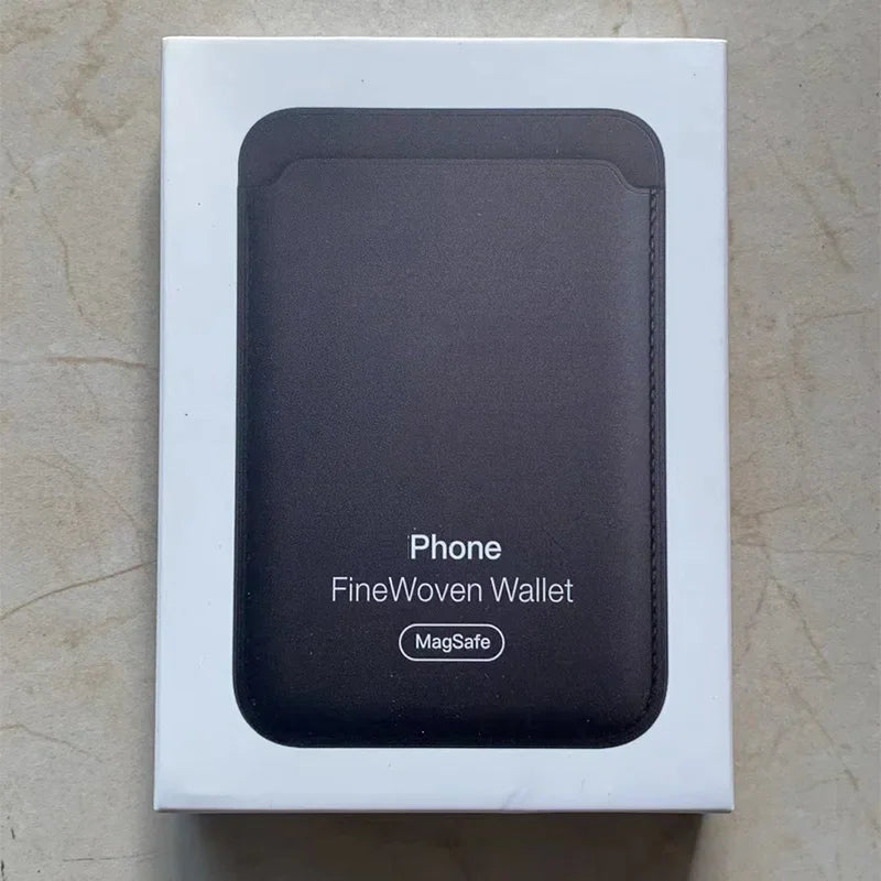 Étui Porte-Carte Finewoven Magnétique Magsafe pour iPhone - Avec Logo Officiel Apple