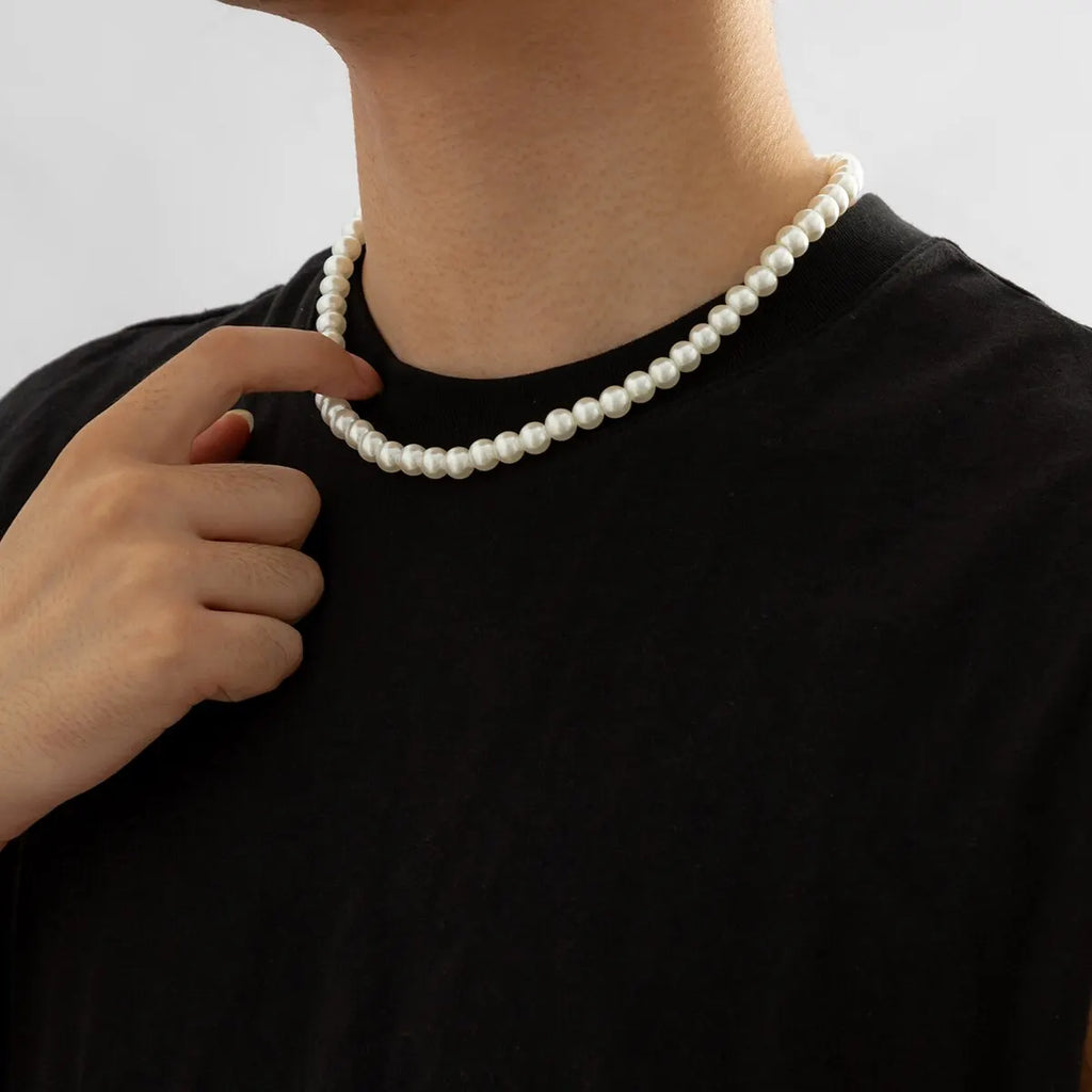 Collier Ras-du-Cou Court en Perles