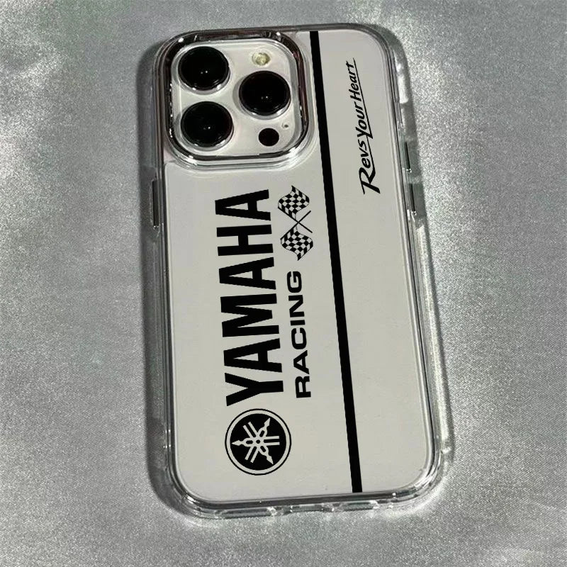 Coque Moto YAMAHA iPhone 11 à 17 – Silicone Souple Transparent Antichoc