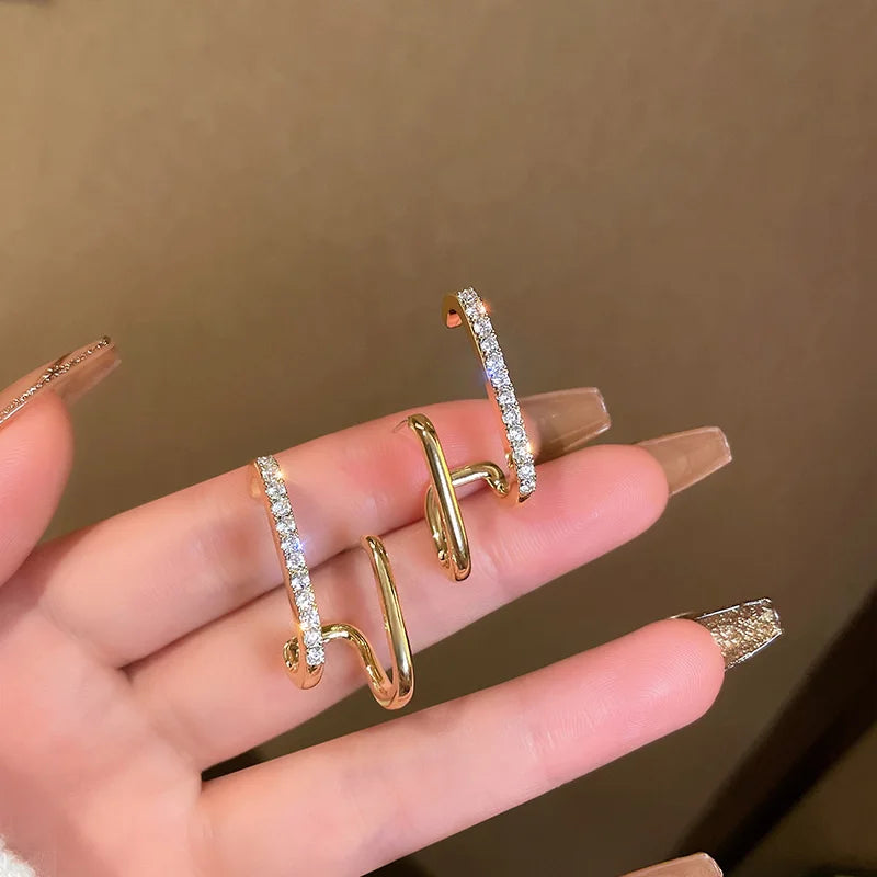 Boucles d'oreilles étincelantes en cristal