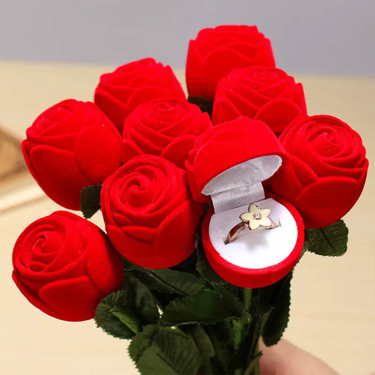 Boîte à Bague Rose