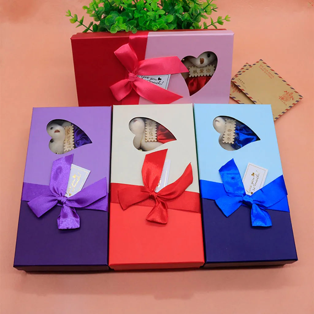 12 pièces de savons parfumés en forme de fleurs, coffret cadeau de roses, bouquet de fête