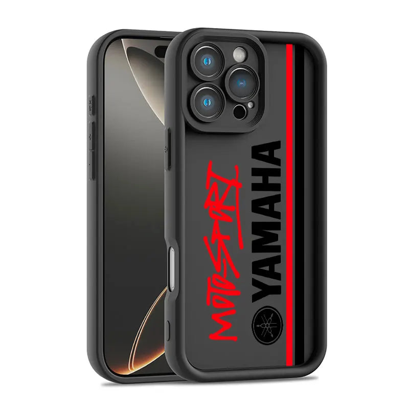 Coque Moto YAMAHA iPhone 11 à 17 – Silicone Souple Antichoc, Pro Max, Plus, Mini
