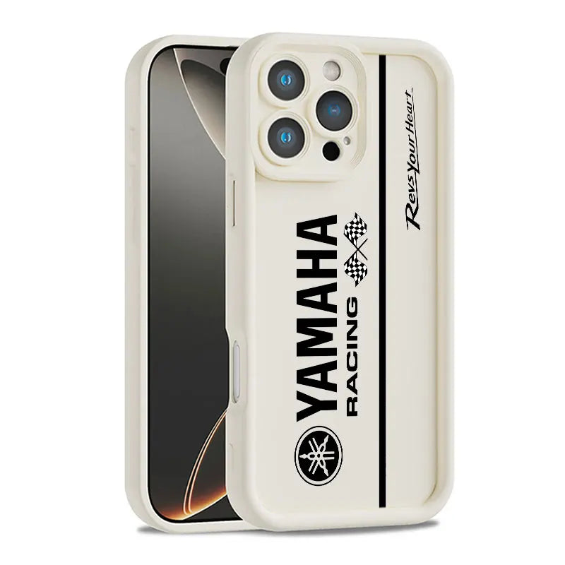 Coque Moto YAMAHA iPhone 11 à 17 – Silicone Souple Antichoc, Pro Max, Plus, Mini