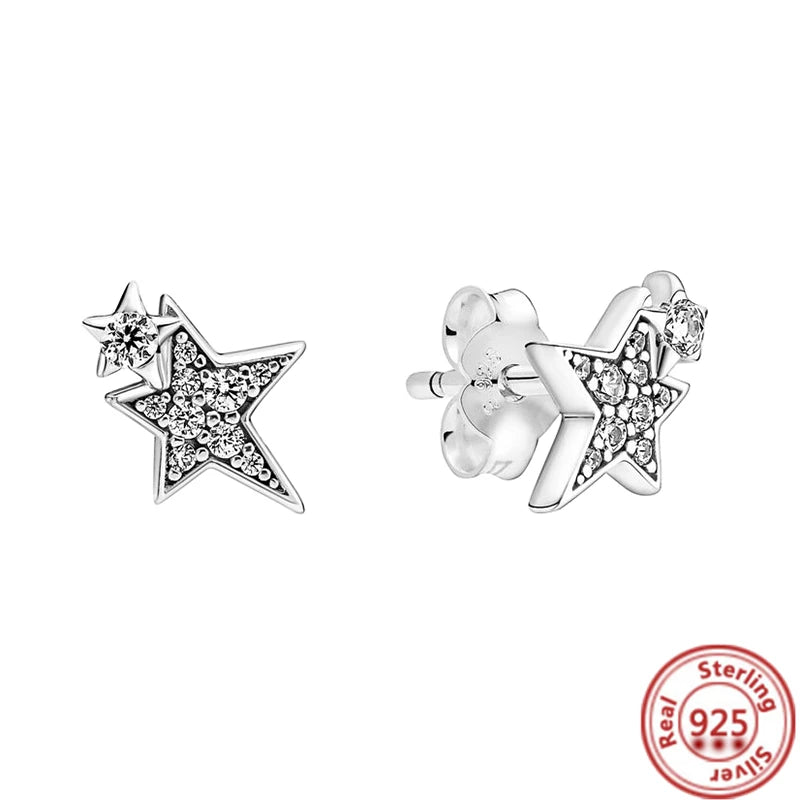 Boucles D'oreilles Assortiment Charmant en Argent