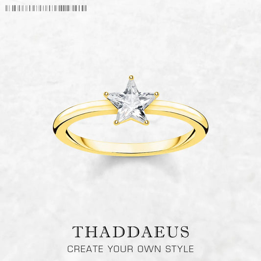 Anneaux Magical Star, Europe Fine Jewerly Pour Femmes, 2023 Summer Trendy Cadeau En 925 Argent Sterling