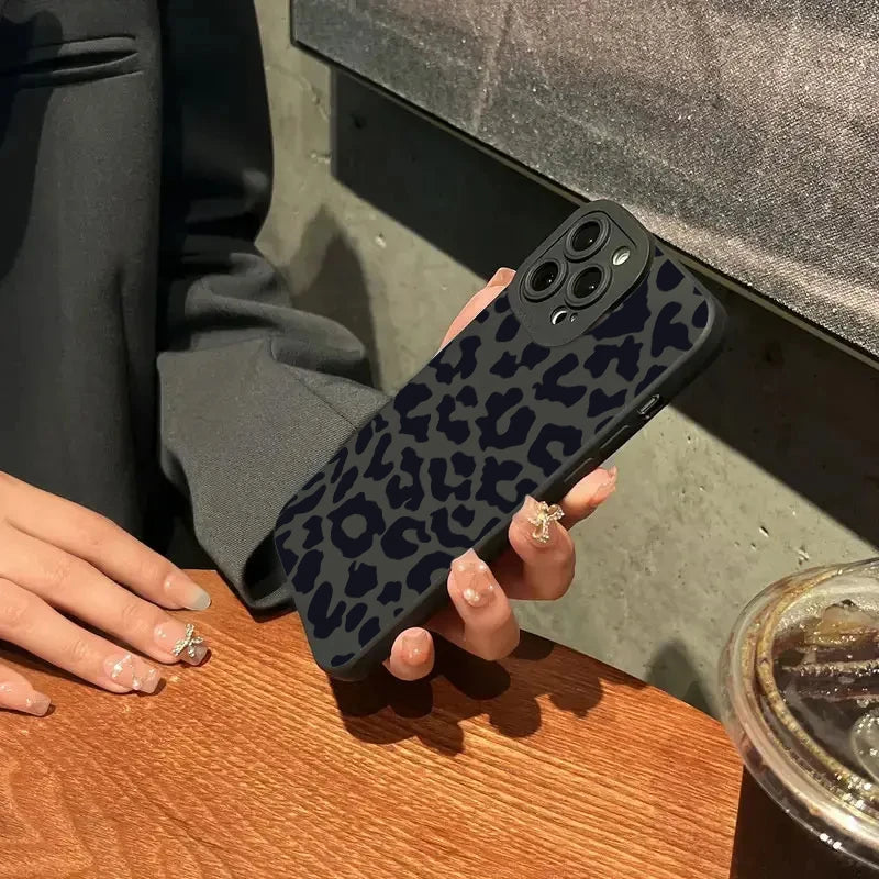 Coque de Protection pour Objectif de Caméra Motif Léopard pour iPhone