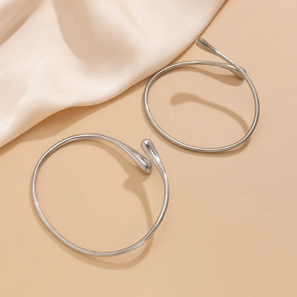 Bracelet Manchette Haut de Bras Goutte d'Eau – Style Géométrique Ajustable