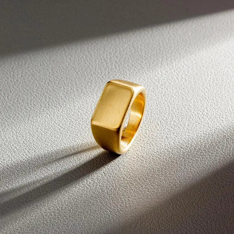 Bague en Acier Inoxydable Jiayiqi pour Hommes