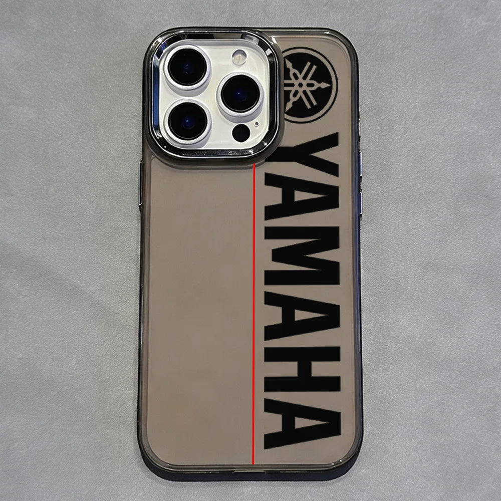 Coque Moto YAMAHA iPhone 11 à 17 – Silicone Souple Transparent Antichoc