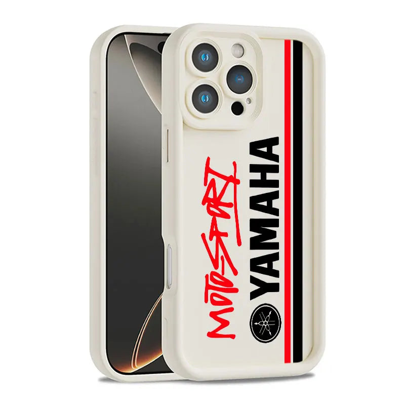 Coque Moto YAMAHA iPhone 11 à 17 – Silicone Souple Antichoc, Pro Max, Plus, Mini