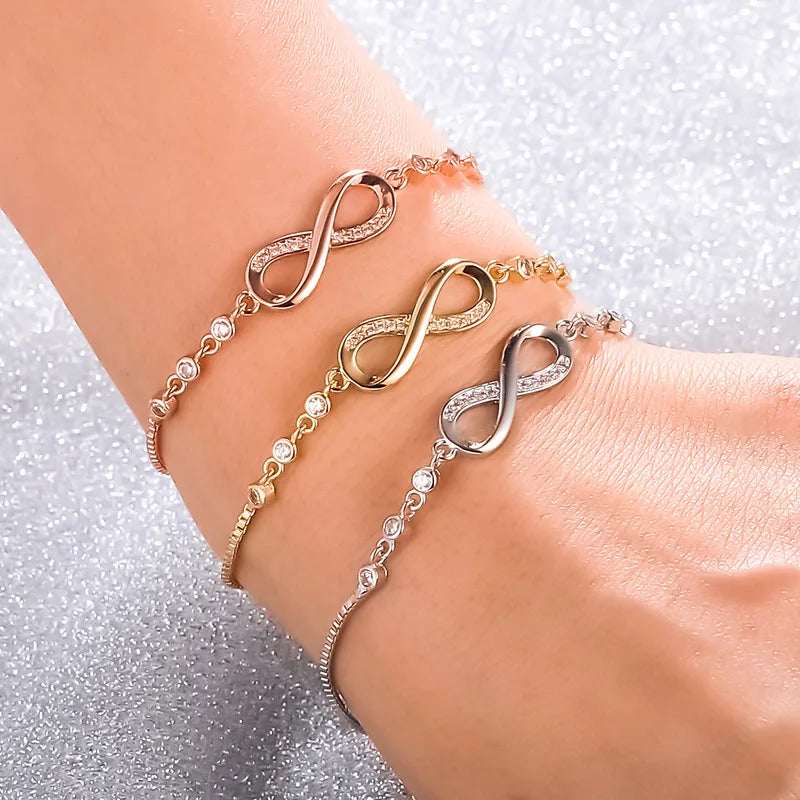 Infinity bracelet adjustable